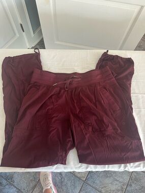 lululemon athletica Burgundy Track Pants Joggers